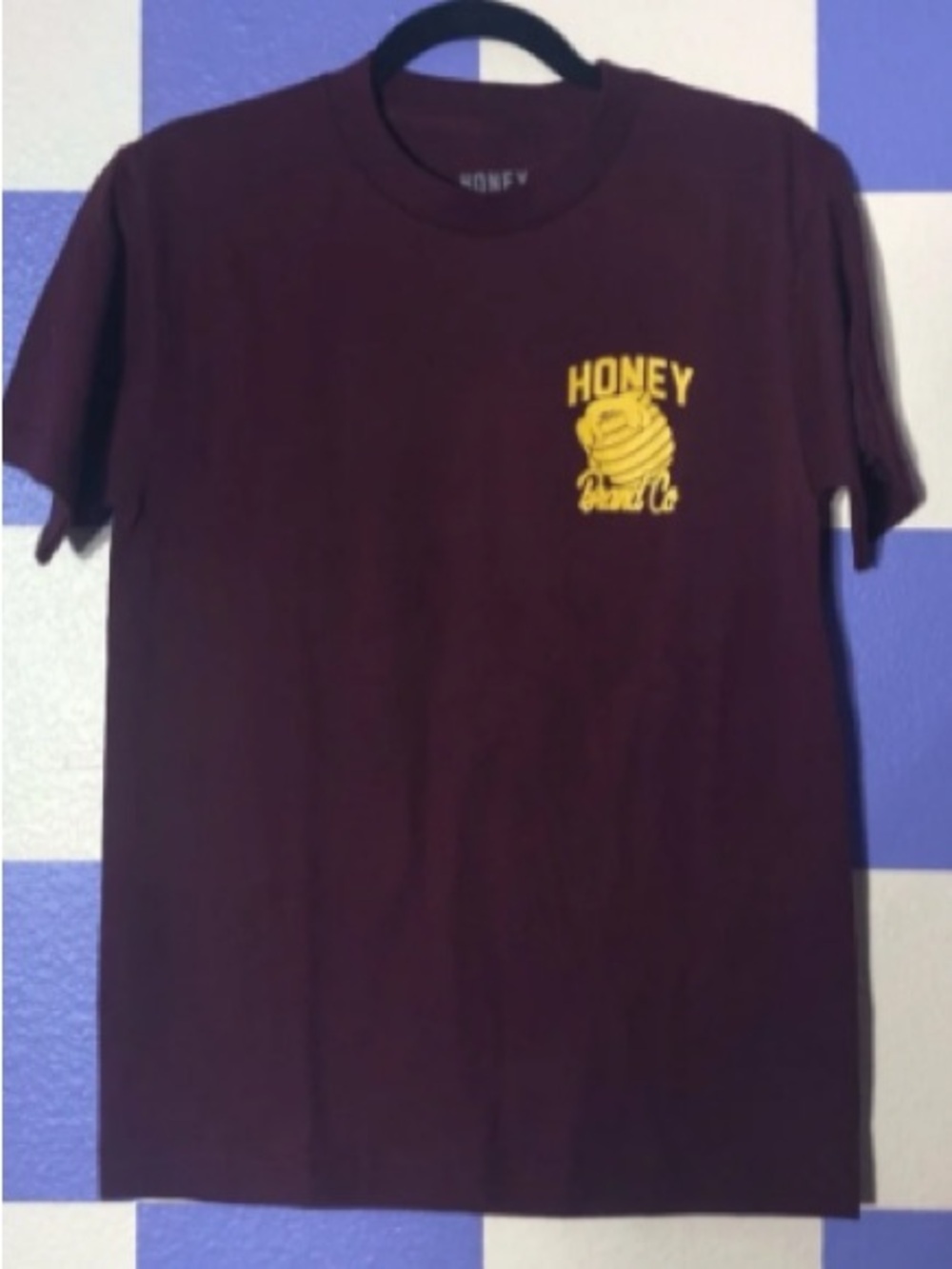 Graphic Short Sleeve Tee for Kids in Maroon